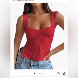 Amazon top size XS, red
